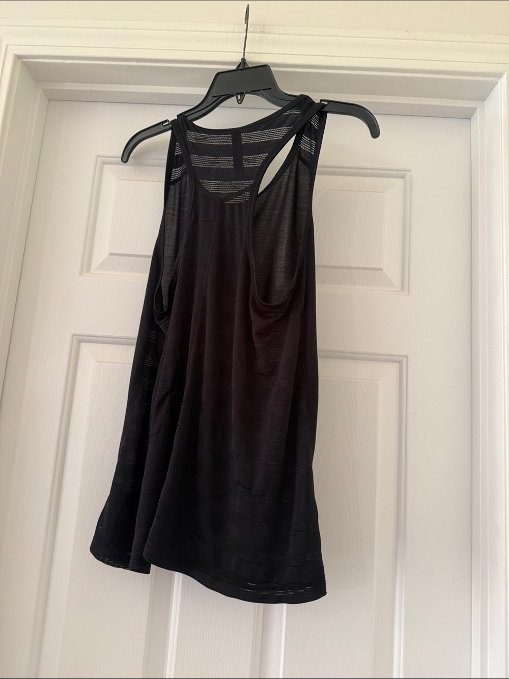 90 degree Black Women's Sheer Racerback Tank Top - Picture 4 of 4